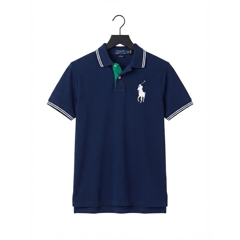 Polo Ralph Lauren Women's US Open 2025 Navy Blue Polo Shirt With Logo Large